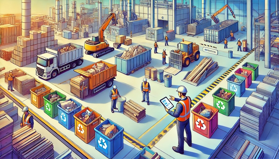 Waste removal is often positioned as a supporting task on construction projects,